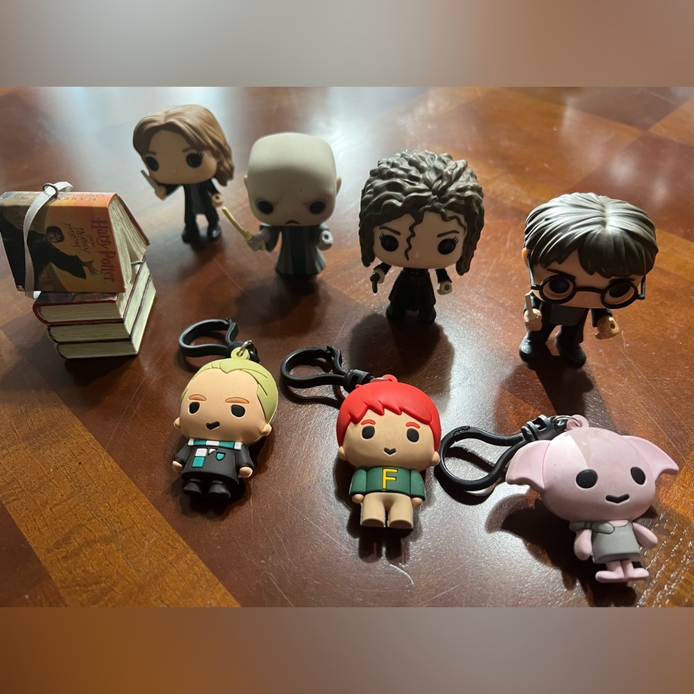 Harry Potter assortment Funko, bag clips, ornament